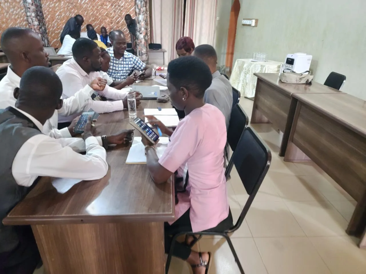 Participants engaged in a group training session