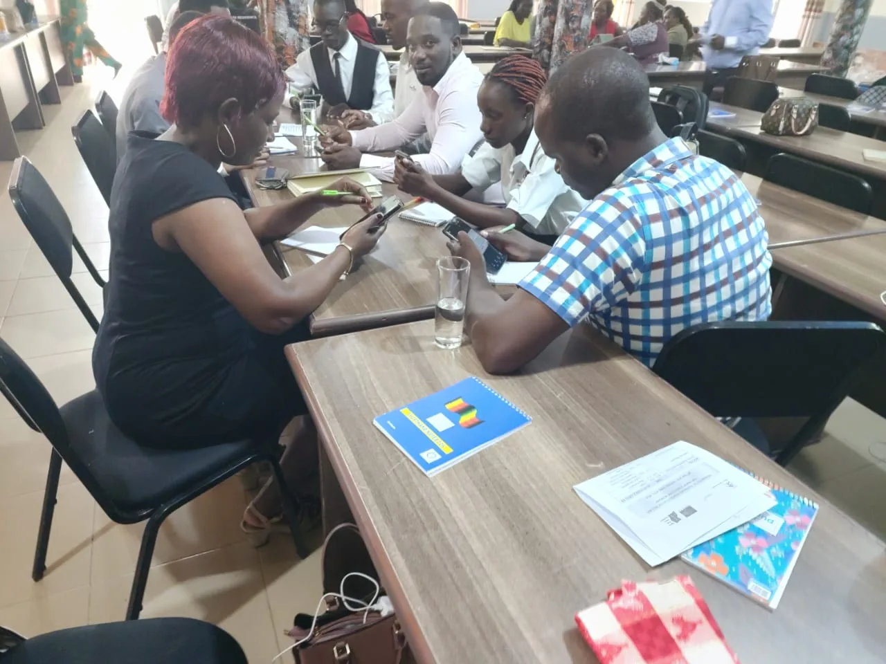 Participants sharing during an SFI training session